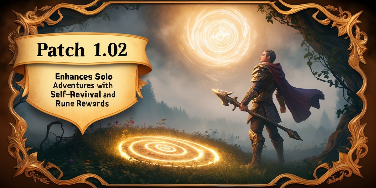 Patch 1.02 Enhances Solo Adventures with Self-Revival and Rune Rewards